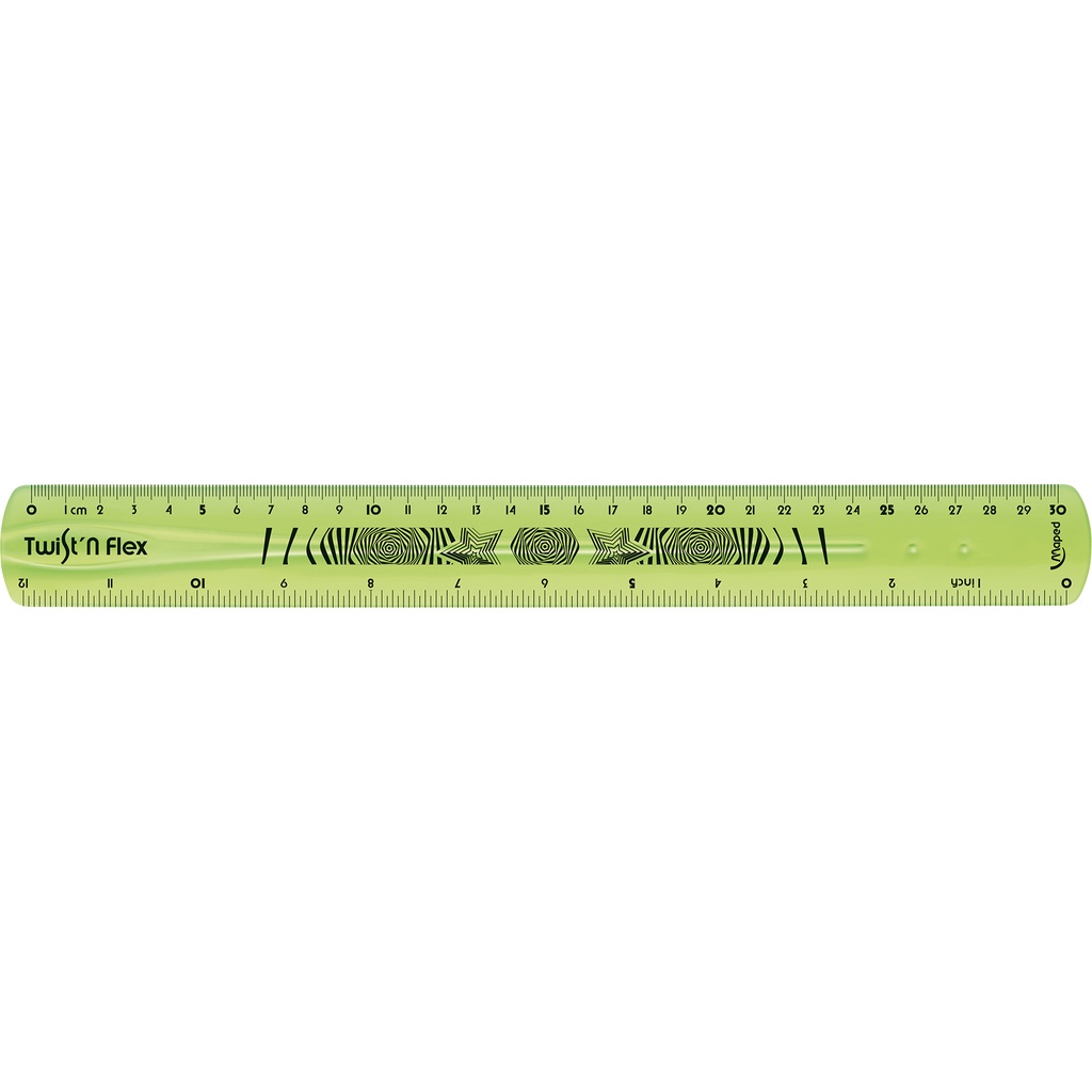 Assorted Twist'N Flex Ruler 12" 