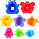 Beautiful Colored Stacking Cups With Sea Animals