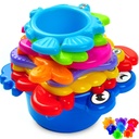Beautiful Colored Stacking Cups With Sea Animals