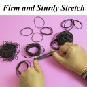 Black Assorted Sizes Rubber Bands 2 oz./56.70 g