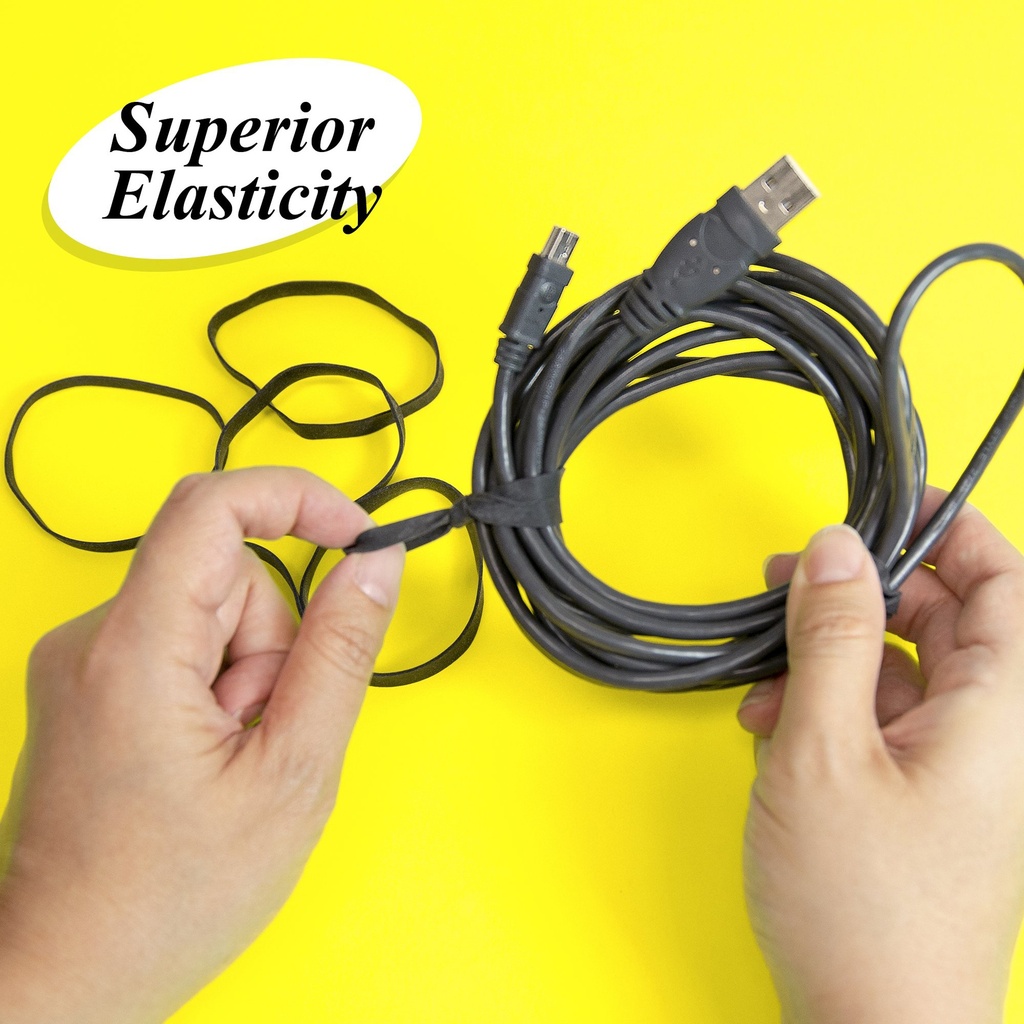 Black Assorted Sizes Rubber Bands 2 oz./56.70 g