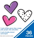 Kind Vibes Doodle Hearts Cut-Outs