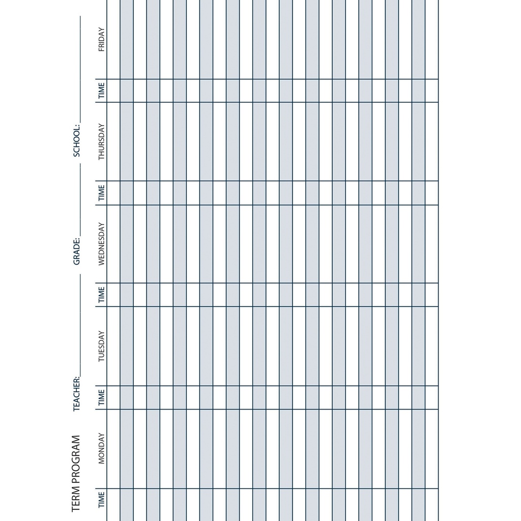 Blue 8 1/2" x 11" 45 Week Teacher's Planner