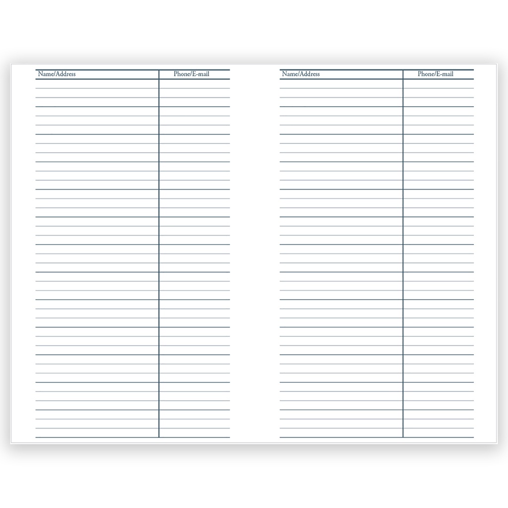 Blue Recycled Daily Academic Calendar Planner