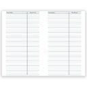 Blue Recycled Daily Academic Calendar Planner
