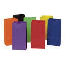Bright Colors 4 1/8" x 2-5/8" x 8" Mini Kraft Bags 28 Bags