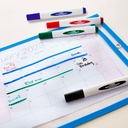 Chisel Tip Triangle Dry-Erase Markers 4 Assorted Colors