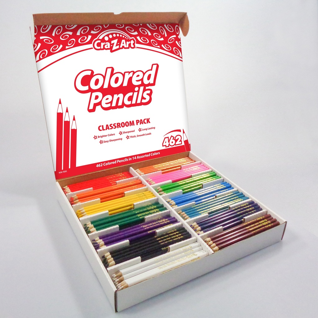Colored Pencil Classroom Pack 462ct in 14 Colors