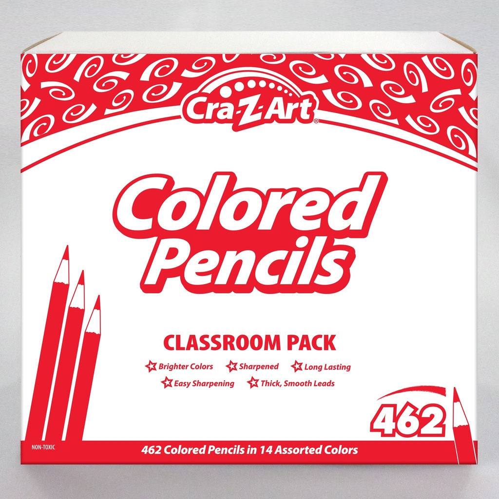 Colored Pencil Classroom Pack 462ct in 14 Colors