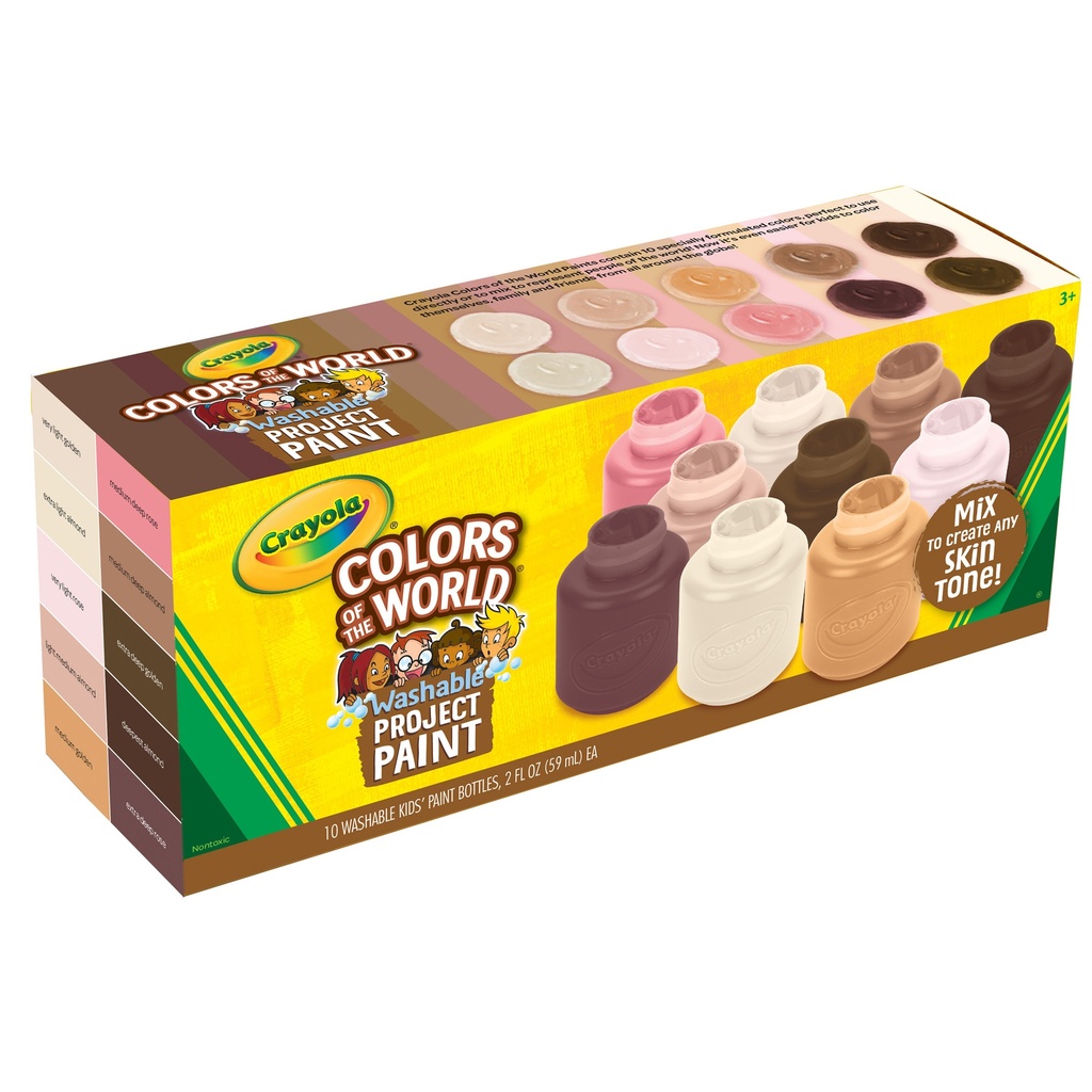 Colors of the World Project Paint 2oz Jars 10 Count