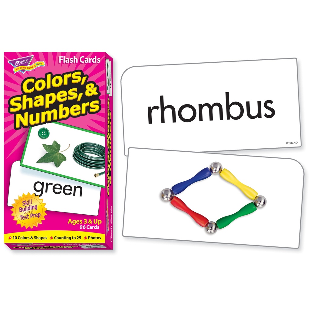 Colors, Shapes, & Numbers Skill Drill Flash Cards