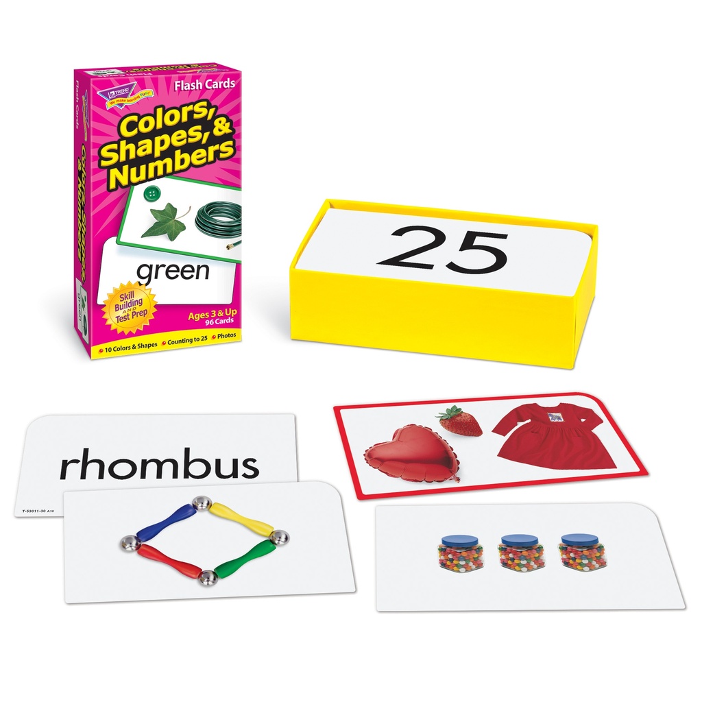 Colors, Shapes, & Numbers Skill Drill Flash Cards