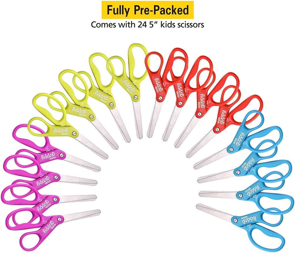 Scissor Caddy with 24ct Sharp 5" Guppy Scissors