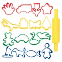 Dough Roller & Cutters Set of 17