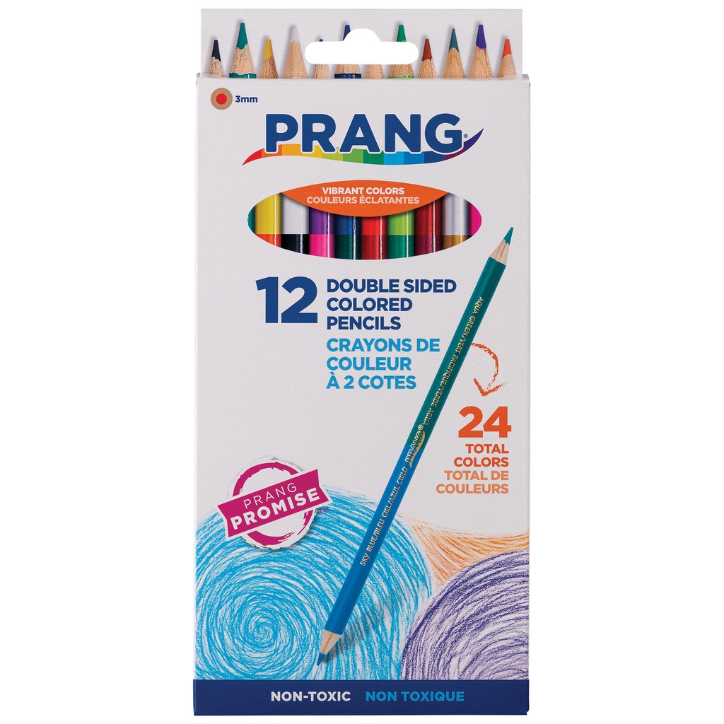 Duo Colored Pencils 6 Sets in 24 Colors