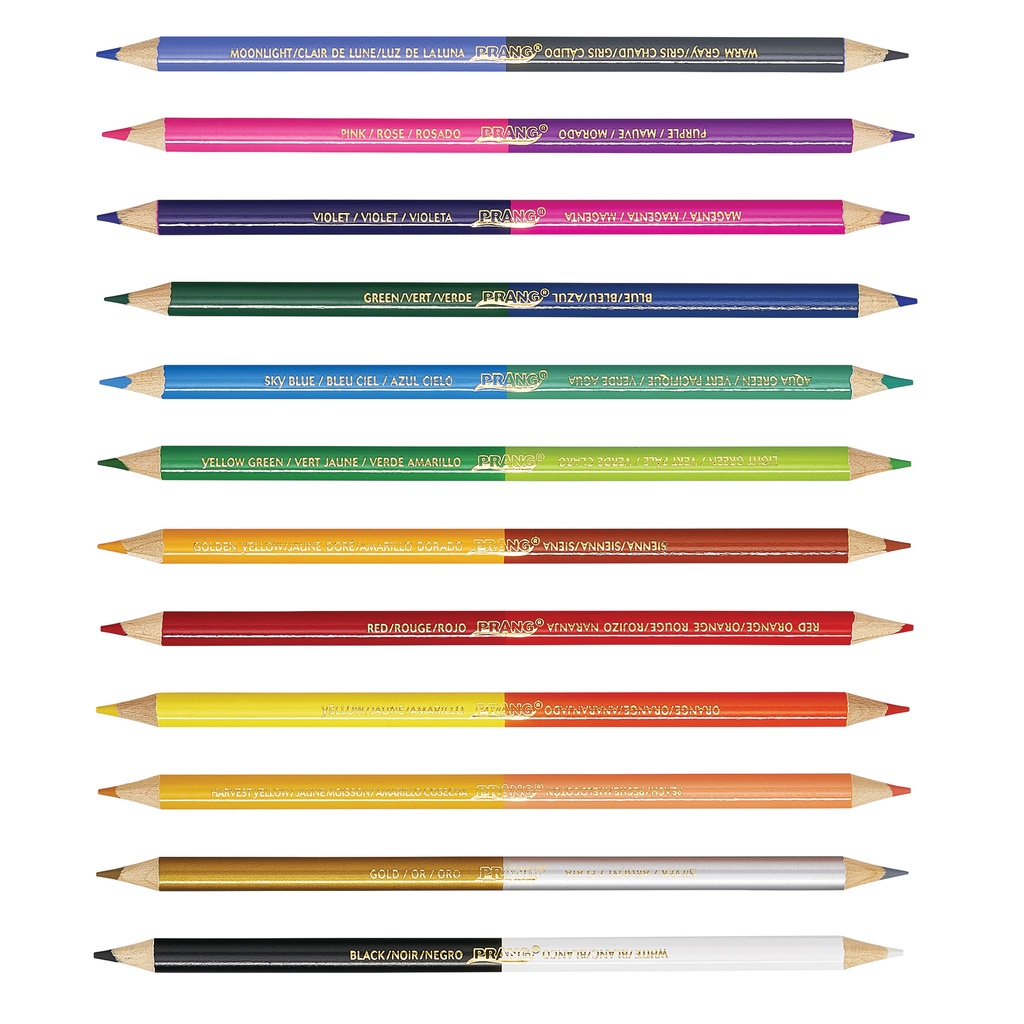 Duo Colored Pencils 6 Sets in 24 Colors