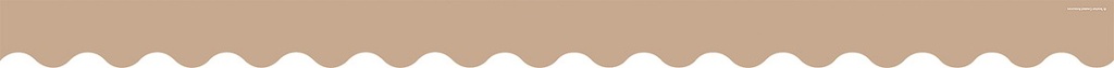 Light Brown Scalloped Border Trim