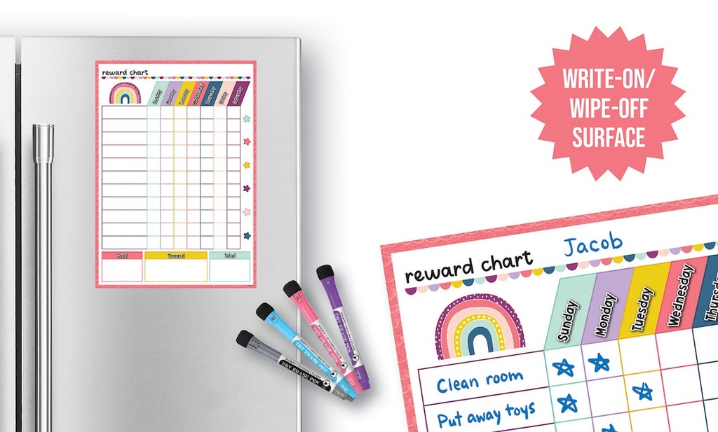 Oh Happy Day Magnetic Dry Erase Reward Chart