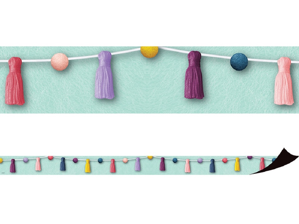 Oh Happy Day Pom-Poms and Tassels Magnetic Border
