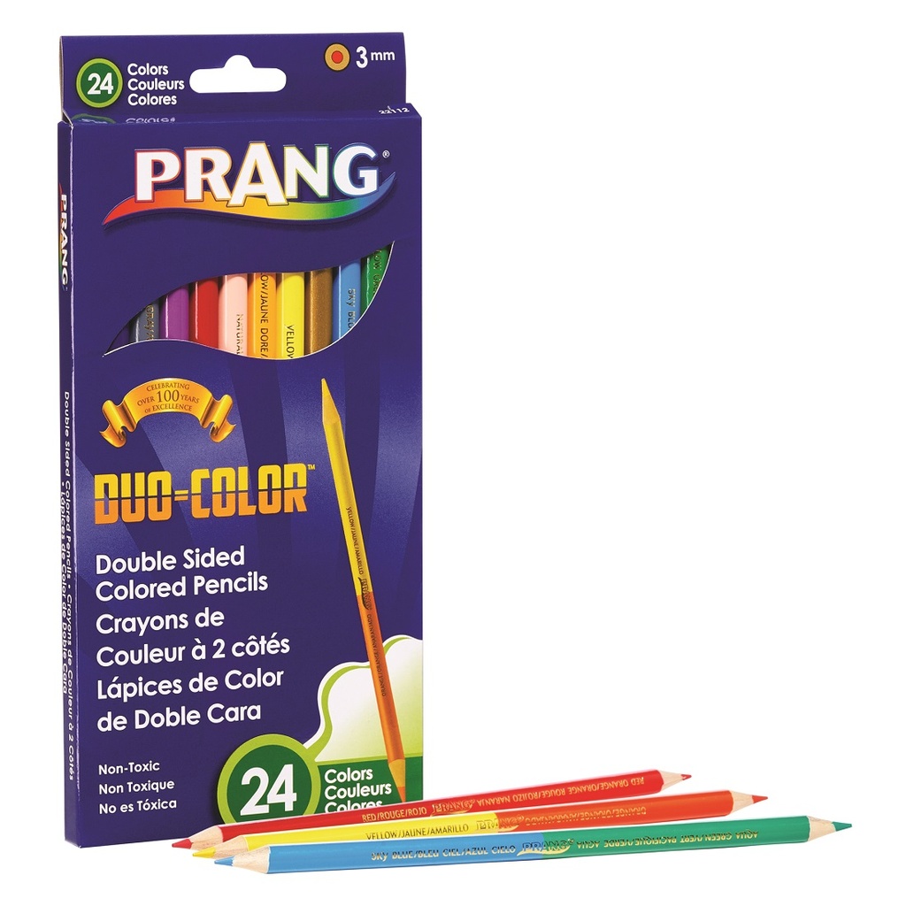 Prang Duo Colored Pencils 24 Color - 12 Ct Set