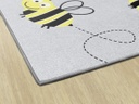 Bees On Gray 7'6&quot; X 12' Rectangle Carpet