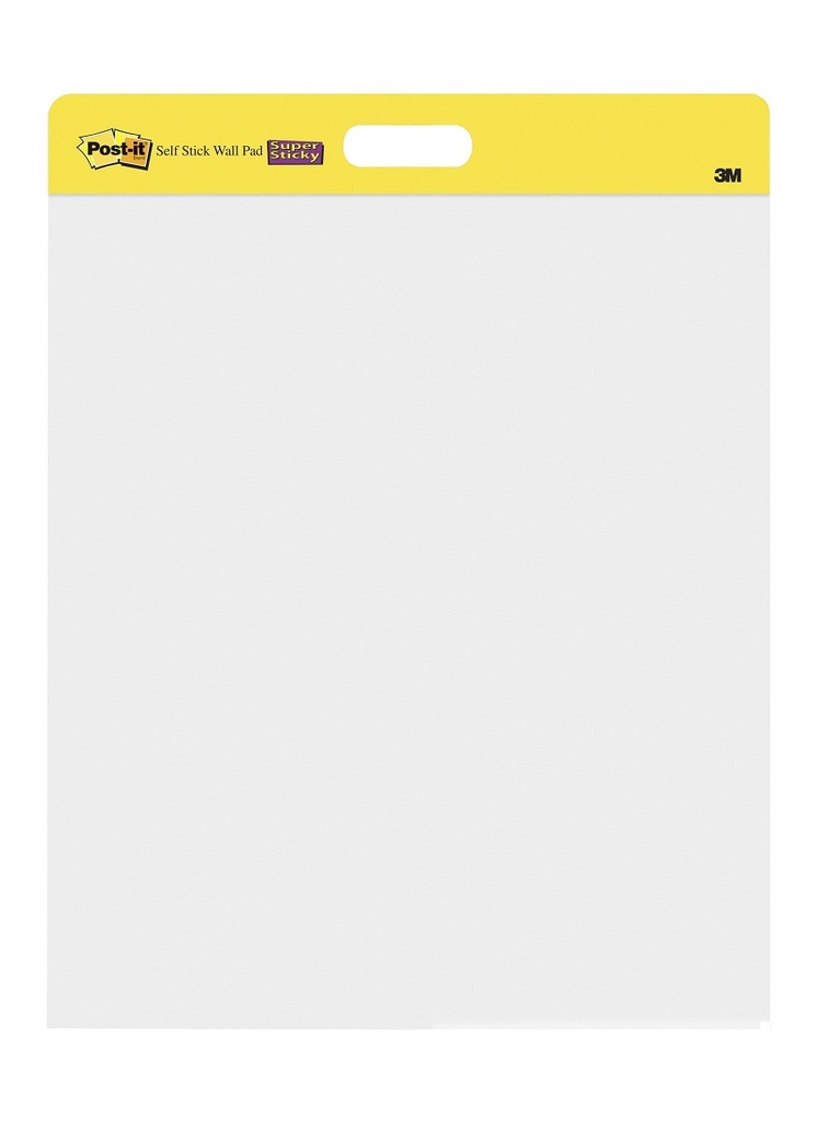 2ct Post-It Self Stick White Unruled Wall Pads