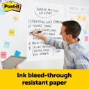 3ct Post-It Super Sticky White Unruled Easel Pads