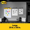 3ct Post-It Super Sticky White Unruled Easel Pads