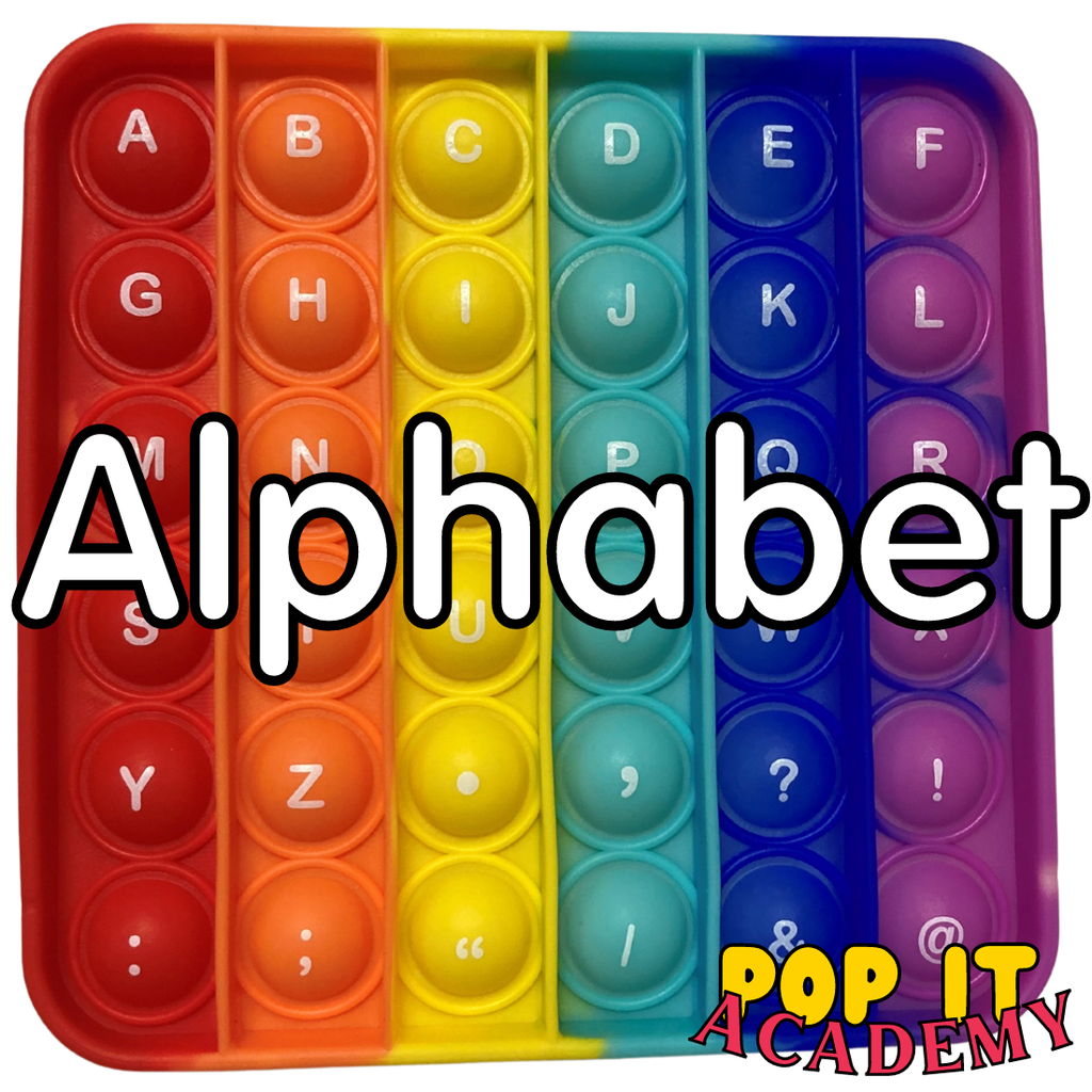 Alphabet Pop It Board