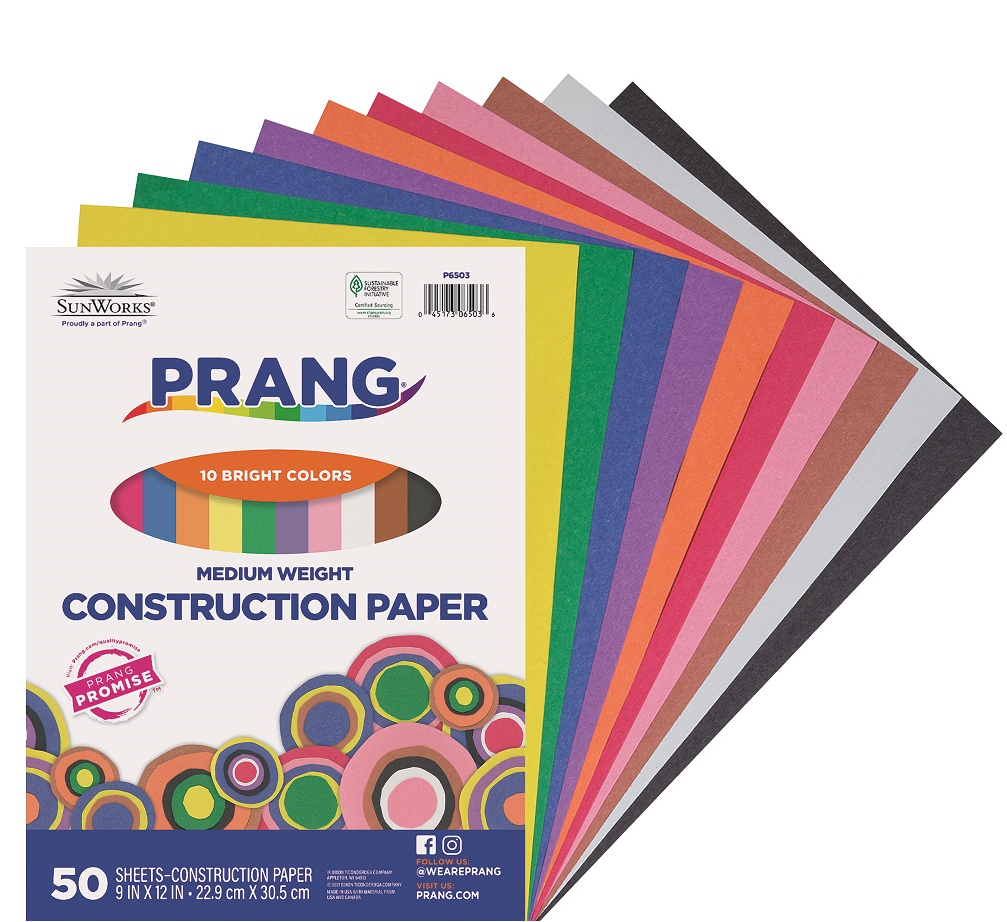 9x12 Assorted Sunworks Construction Paper 50ct Pack