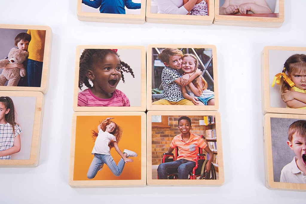 My Emotions Wooden Tiles