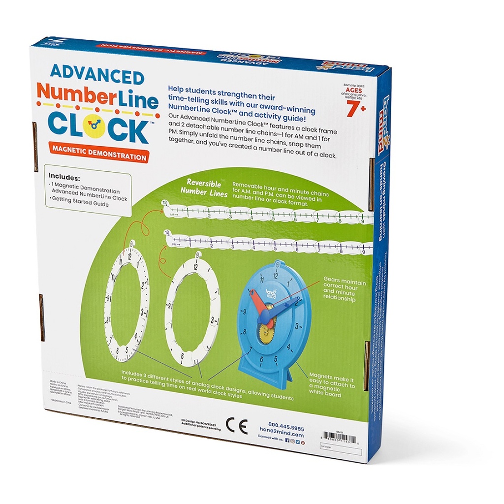 Magnetic Demonstration Advanced Numberline Clock