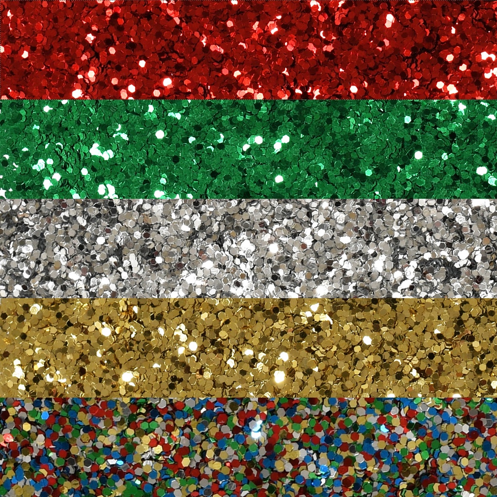 Festive Glitter Set of 5