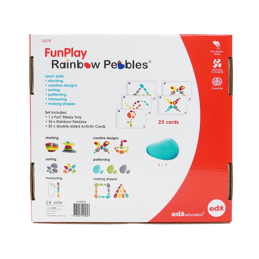 FunPlay Rainbow Pebbles Activity Set