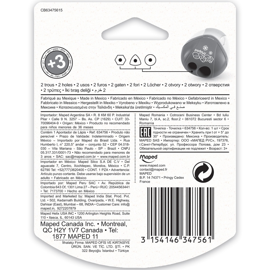 I-Gloo 2 Hole Pencil Sharpener