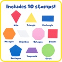 Giant Stampers Geometric Shapes - Filled In - Set of 10