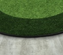 All Around 5'4&quot; Round Area Rug Green