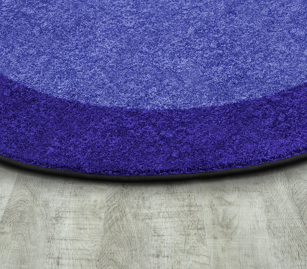 All Around 7'8&quot; x 10'9&quot; Oval Area Rug Blue