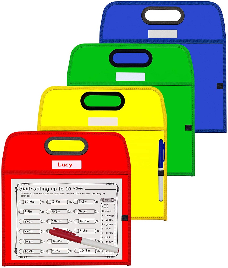 School To Home Dry Erase Pocket