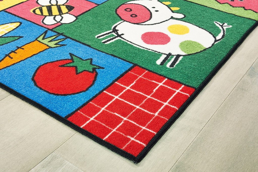 Old MacDonald Farm Rug 4ft x 6ft Rectangle