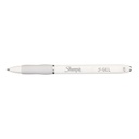 4ct Sharpie S-Gel White Fashion Barrel .7mm Pens