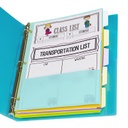 5 Tab Index Dividers with Multi Pockets