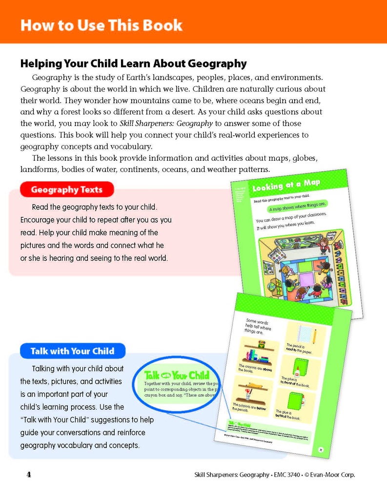 Skill Sharpeners: Geography Grade K