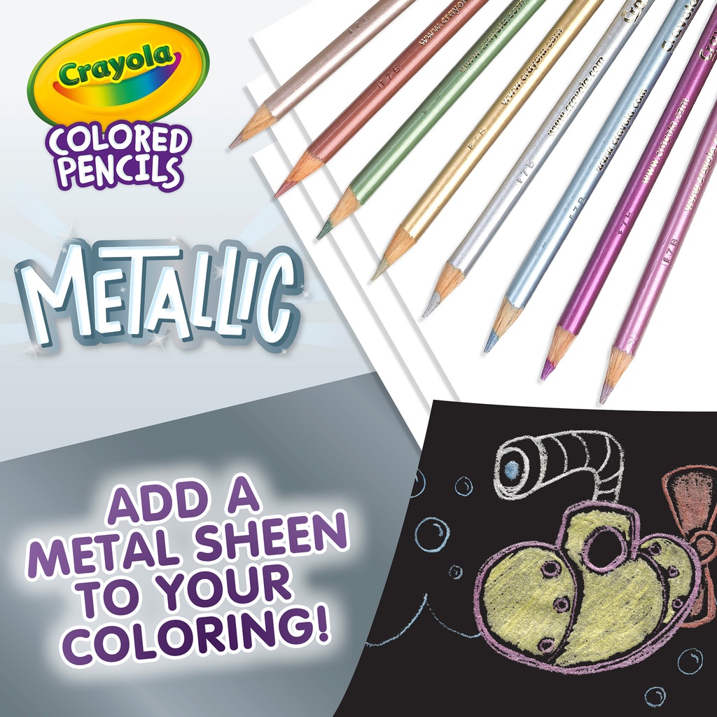 Metallic Colored Pencils 8 Count