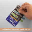 Neon Color Printed Sign Here Flags with Dispenser 25 ct 4 Pack