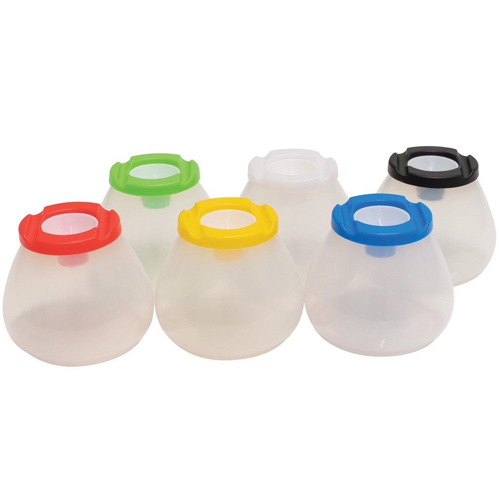 No Spill No Tip Paint Pots Set of 12 in 6 colors