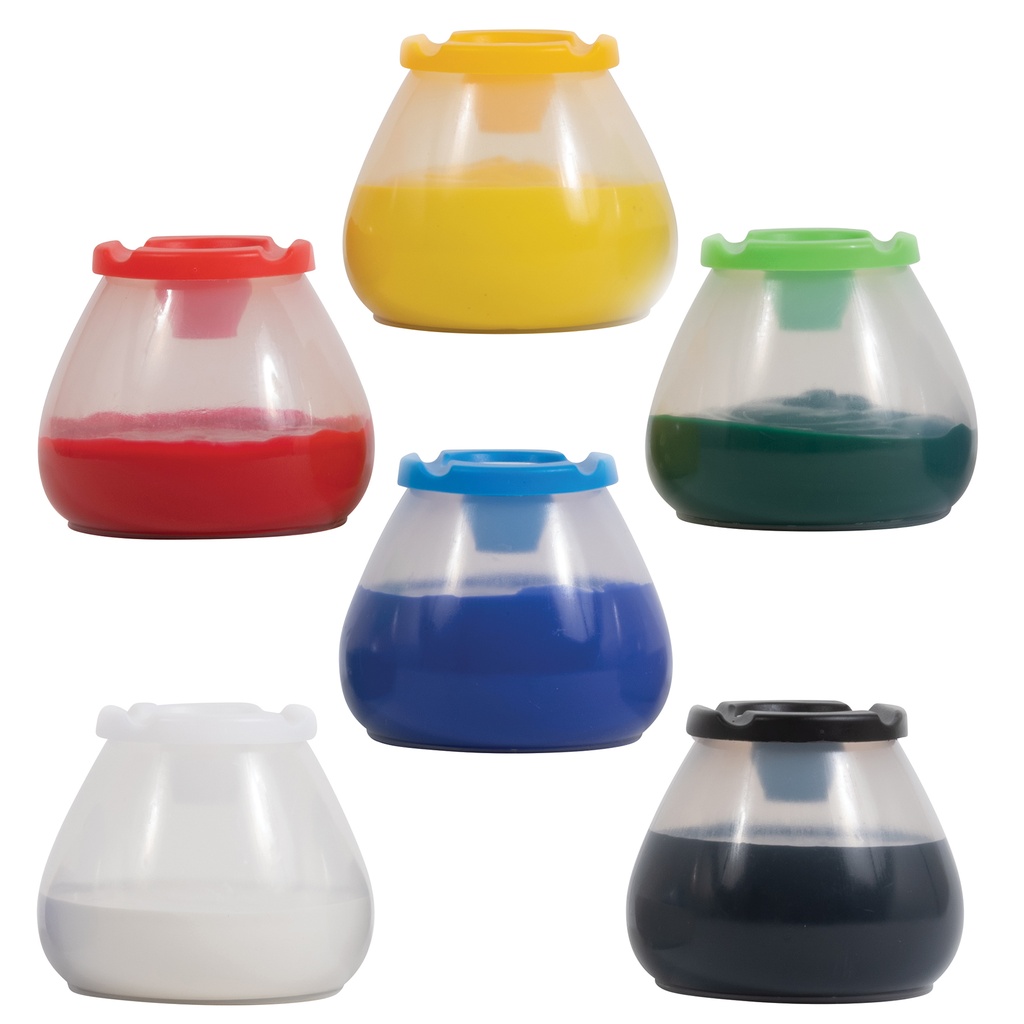 No Spill No Tip Paint Pots Set of 12 in 6 colors