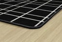 Black Check 6' X 8'4 Rectangle