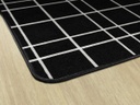 Black Check 6' X 8'4 Rectangle