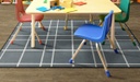 Gray Check 4' X 6' Rectangle Carpet